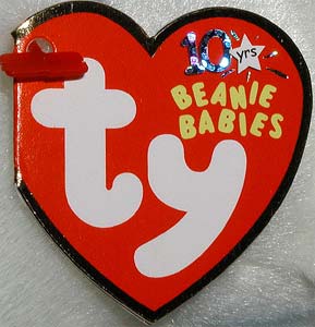 Ty Beanie Babies 11th Generation Heart Tag