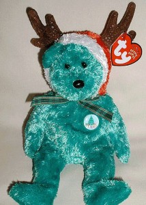 2002 holiday teddy beanie baby value